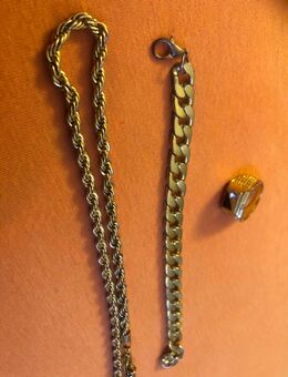 Kette, Armband und Ring zu verschenken Abholung oder Versand - Dresden