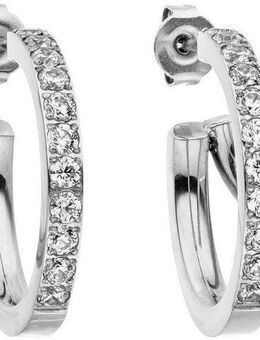 Purelei Paar Ohrstecker Schmuck Geschenk Double Glitter Ohrringe, 23121, mit Zirkonia (synth)