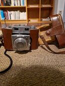 Kamera Agfa Karat IV mit Blitzlichtgerät in 50825