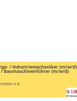 Aufbereitungs- / Industriemechaniker (m/w/d) Kieswerker / Baumaschinenführer (m/w/d) - Zolling