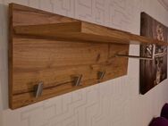 Wandgarderobe Garderobe Ablage Kleiderstange Wildeiche L700mm - Rietberg