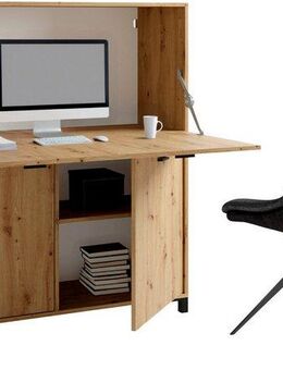 byLIVING Sekretär Montana, platzsparende Arbeitslösung mit viel Stauraum, Breite 120 cm