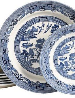CreaTable Teller-Set China Town, Teller Set 18-tlg (18-tlg), 6 Personen, Steingut, Fernöstliche Kultur