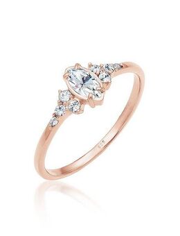 Elli Verlobungsring Marquise Design 925 Silber, mit Kristallen von Swarovski®