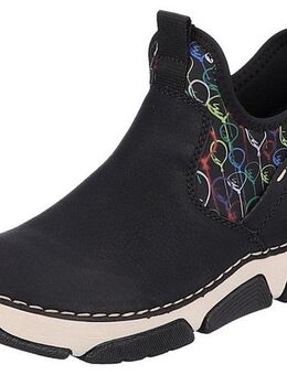 Rieker Schlupfboots mit buntem Aufdruck