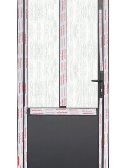 Nebeneingangstür "ALNET2" 100x210 cm schwarz 1-flügelig - Essen