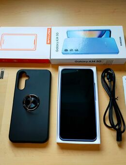 Neuwertiges Samsung Galaxy A34 in Violett + Schutzhülle + Panzerglas - Koblenz