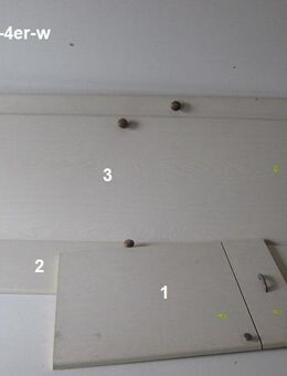 4er Set Möbeltüren (lang) - perfekt für Selbstausbauer (helles Design - weiße Fronten) Wohnwagen / Wohnmobil - Schotten Zentrum