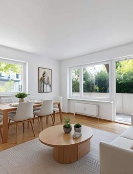 Geschmackvolle 2-Zimmer-Wohnung mit zweiseitigem Balkon in grüner Bestlage - München