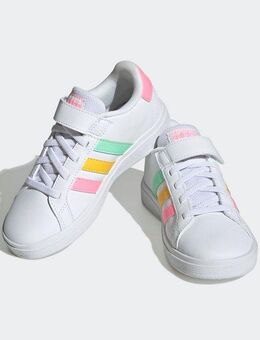 adidas Sportswear GRAND COURT COURT ELASTIC LACE AND TOP STRAP Klettschuh Design auf den Spuren des adidas Superstar