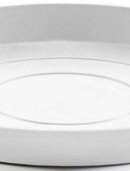 ECOPOTS Topfuntersetzer Rund 25 Weiß, Zubehör für Ecopots Pflanzgefäße, für innen und außen: frostsicher, bruchsicher und lichtbeständig