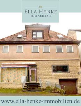Großes Wohn-, Geschäftshaus zum Sanieren mit 3-4 Wohnungen, kleinem Laden + Garten... - Salzhemmendorf