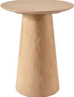 s.Oliver Beistelltisch Hemmon, mit massivem Eschenfuß, edler Echtholzplatte, Durchmesser 50 cm