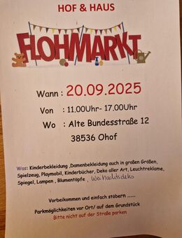 Haus und Hofflohmarkt in Ohof - Meinersen