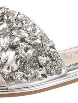 Buffalo KIRA SLIDE Pantolette, Sommerschuh, Strandschuh, Partypantolette mit Schmuckelementen