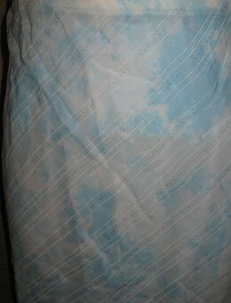 NEU * Seiden Chiffon * Elfen * Batik- Style * Silber Glitzer * Zipfel * Rock * Kleid "Nordsee by dilay" Gr. 40- 42/ M * himmel- blau * serenity * - Riedlingen