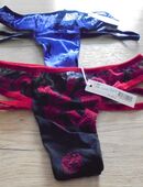 NEU: 2 Stück hochwertige Damen Strings/Tangas Gr. S v. Intimissimi lila + rot in 94447