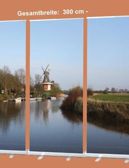 Bestatterbedarf: Roll-Up Display-Set "Greetsiel in Abendstimmung" - 300 x 200 cm - hochwertige Dekoration für Bestattung, Trauerhalle, Bestatter - Wilhelmshaven Zentrum