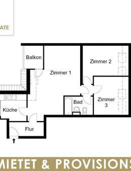Dachgeschoss Wohnung mit Fahrstuhl und Provisionsfrei - Berlin