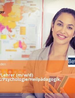 Lehrkraft/Lehrer (m/w/d) Pädagogik/Psychologie/Heilpädagogik, Teilzeit - Hannover