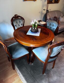 Esstisch 4 Stühle antike Art Holz - Köln