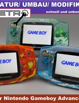 Reperatur / Service Nintendo Gameboy Advance (IPS Display, Glas) - Hainichen Zentrum