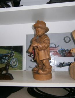 Holzskulptur Flötenspieler , Adler , Kunsthandwerk vom Bildhauer Jagd Natur Deko Sammeln - Buchholz (Nordheide)