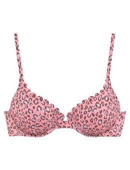 LASCANA Bügel-Bikini-Top Mae, farbenfroher Animalprint, verstellbare Träger, wattierte Cups