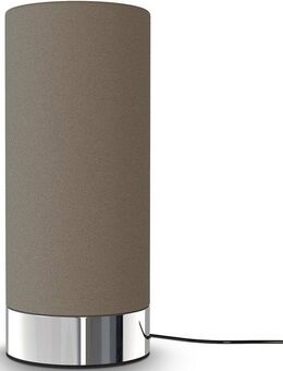 B.K.Licht Tischleuchte BK_TL1438 Tischlampe, mit Stoffschrim, Taupe, Dimmbar, Touchfunktion, ohne Leuchtmittel, E14, ohne Leuchtmittel (max. 40W), 150 cm Kabel, 11x24,4cm (DxH)