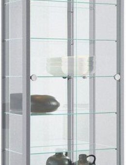 fif möbel Vitrine OPTIMA Standvitrine/Glasvitrine 2x Glastür,perfekt für Sammler,Sammlervitrine