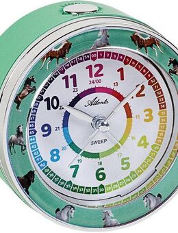 Atlanta Quarzwecker Pferdewecker, 1982/6 mit Pferdemotiv, ideal auch als Geschenk, Lernwecker