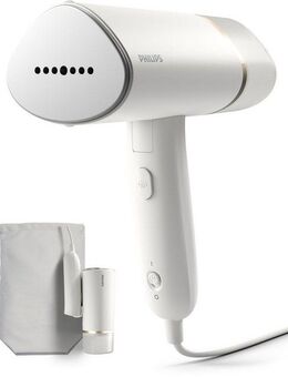 Philips Dampfbürste STH3020/10 "Traveller", 120 ml abnehmbarer Wassertank, Metallplatte, 1000 W, kompakter und einklappbarer Steamer, Aufbewahrungstasche inkl.