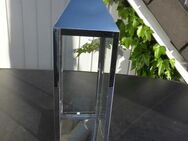 Laterne Edelstahl Glas Windlicht 48 cm Deko 10,- - Flensburg
