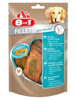 3 + 1 gratis! 4 x 80 g 8in1 Fillets Pro Snacks - Dental