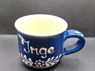 Tasse für Inge "Die kleine Inge Tasse" Kaffeetasse Teetasse 7cm hoch Öffnung 8cm - Essen