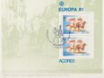 Acoren_Briefmarken-Block Europa 1981 Ersttagsstempel (1)  [404] in 20095