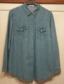 JOHN BANER Jeanshemd langarm blau Gr. 46 in 47647