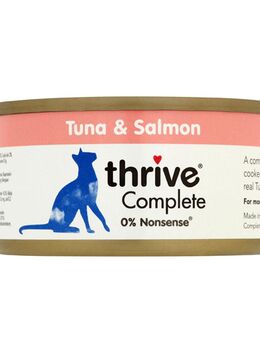 2-fach zooPunkte auf 6 x 75 g / 12 x 75 g Thrive Complete - Thunfisch & Lachs (6 x 75 g)