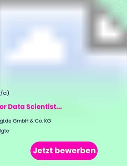 Senior Data Scientist (m/w/d) - Telgte