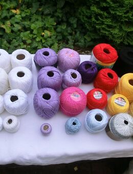 Konvolut Häkel+Stickwolle verschieden Hobbyaufgabe - Hamburg