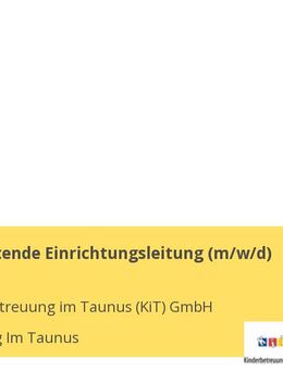 Stellvertretende Einrichtungsleitung (m/w/d) - Kronberg (Taunus)