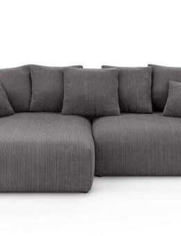 Home affaire Ecksofa LAKESIDE klein mit Bettfunktion und Bettkasten, B/T/H 235/142/84 cm, L-Form, Recamiere beidseitig montierbar, mit Wellenunterfederung