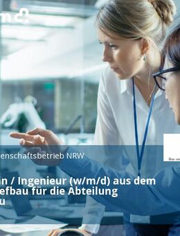 Ingenieurin / Ingenieur (w/m/d) aus dem Bereich Tiefbau für die Abteilung Bundesbau - Dortmund