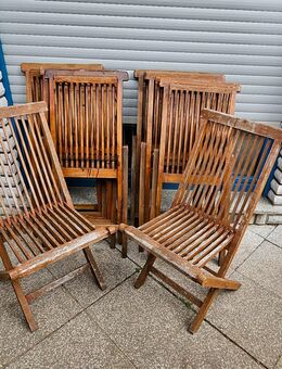 8er Set Gartenstuhl Teakholz - Bergen (Rügen)