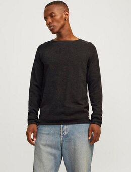 Jack & Jones Rundhalspullover JJEHILL KNIT CREW NECK NOOS mit Strukturstrick