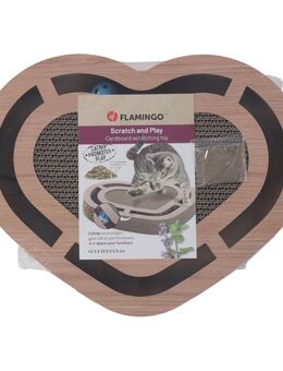 Flamingo Kratzspielzeug Poro Braun - L 42,5 x B 33,5 x H 5,5 cm