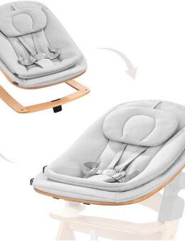 Hauck Hochstuhlaufsatz Eco Bouncer, inkl. Wippengestell und Alpha-Adapter, FSC® - schützt Wald - weltweit