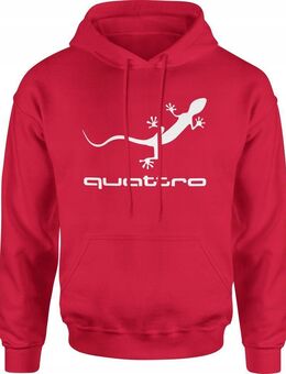 Herren Baumwoll-Sweatshirt Hoodie für Audi-Fans – Mit hochwertigem Siebdruck quattro Design 3 Set342 - Ingolstadt