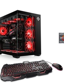 CSL Vitrum Advanced V24502 PC (AMD Ryzen 7 7800X3D, NVIDIA GeForce RTX 5070, 32 GB RAM, 2000 GB SSD, Wasserkühlung)