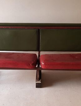 Vintage Couch Sofa Loft Bauhaus Leder holz alu Antik - Rathenow